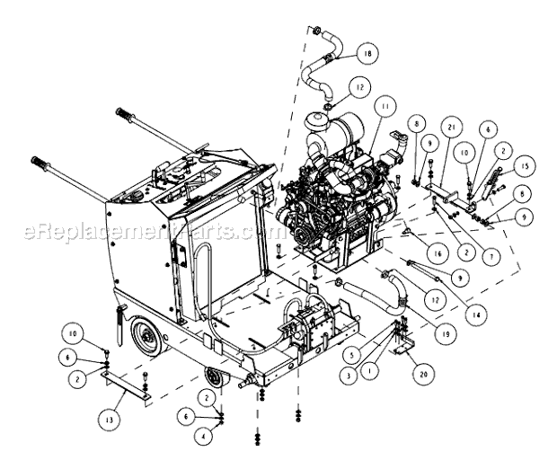Page D Diagram and Parts List for MK-6026KBG  MK Diamond Concrete Saw